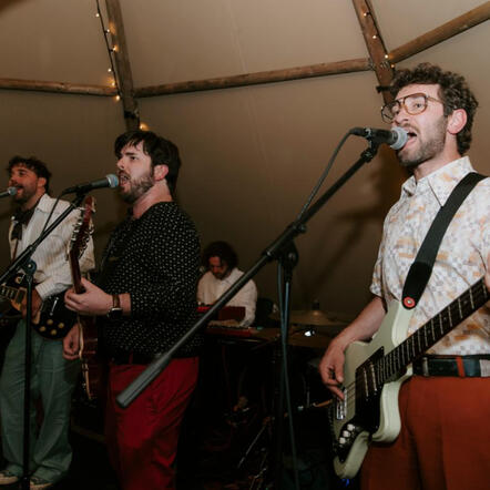 The Gastric Band performing at a London wedding reception