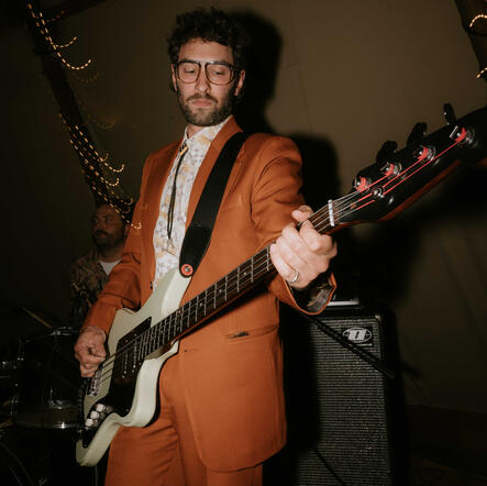 Untitled The band's bassist laying down some grooves at a private function